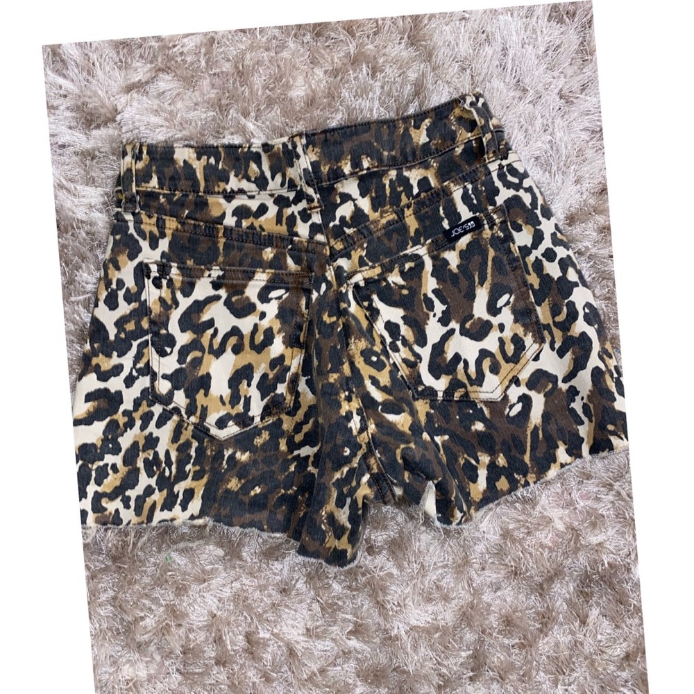 JOE jeans Leopard Denim Shorts- SZ 27 - Picture 2 of 2